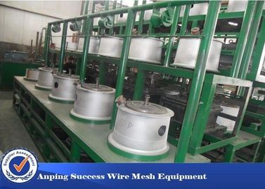 China Tipo de alimentación recto de la máquina mojada del trefilado de la estructura simple del color verde proveedor